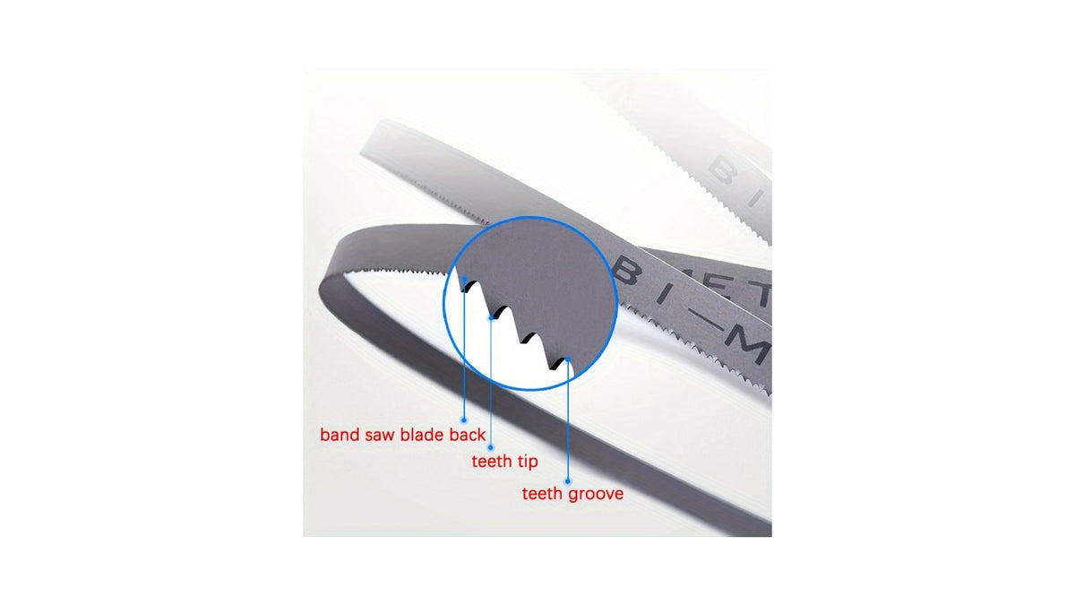 Bi-metal blade for stainless on white