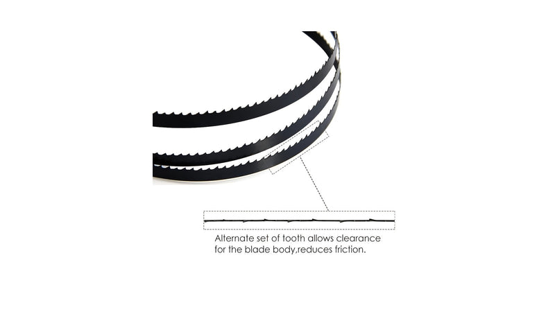 Wood band saw blade on white