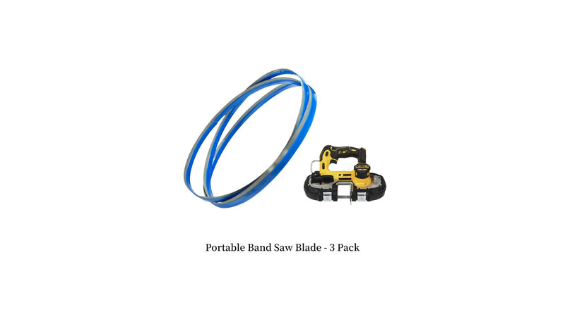 Band saw blade for pipe cutting on white