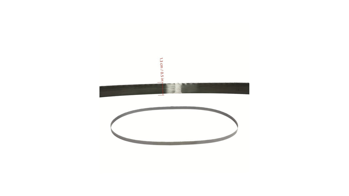 Bi-metal band saw blade on white