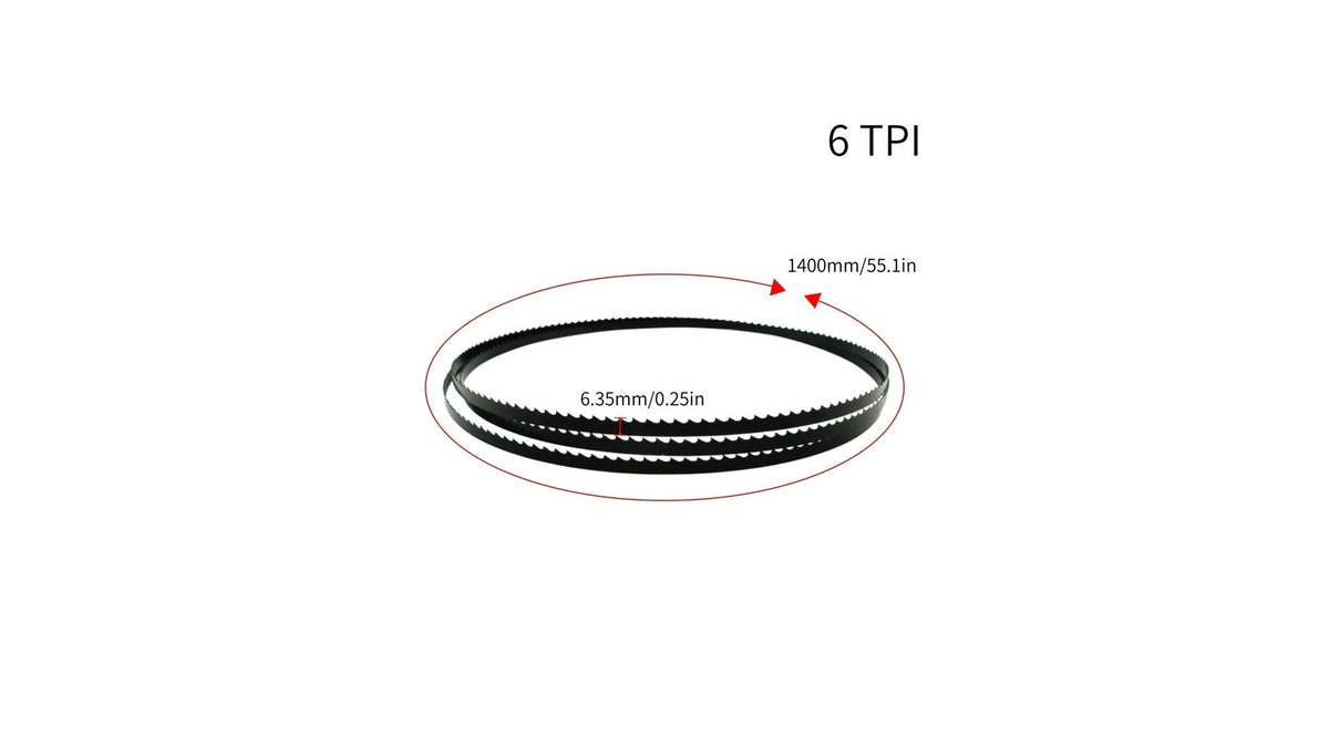 TCT wood band saw blade on white
