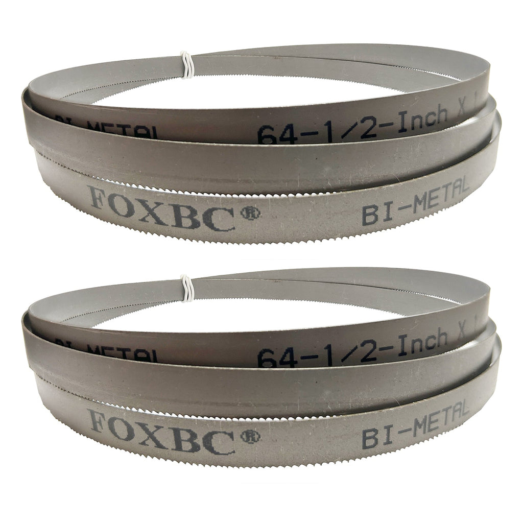 DEKOLY 64-1/2" x 1/2" x 0.02" x 24 TPI Metal Band Saw Blade Cutting for Harbor Freight, Wen 3970, Jet Band Saw - 2 Pack