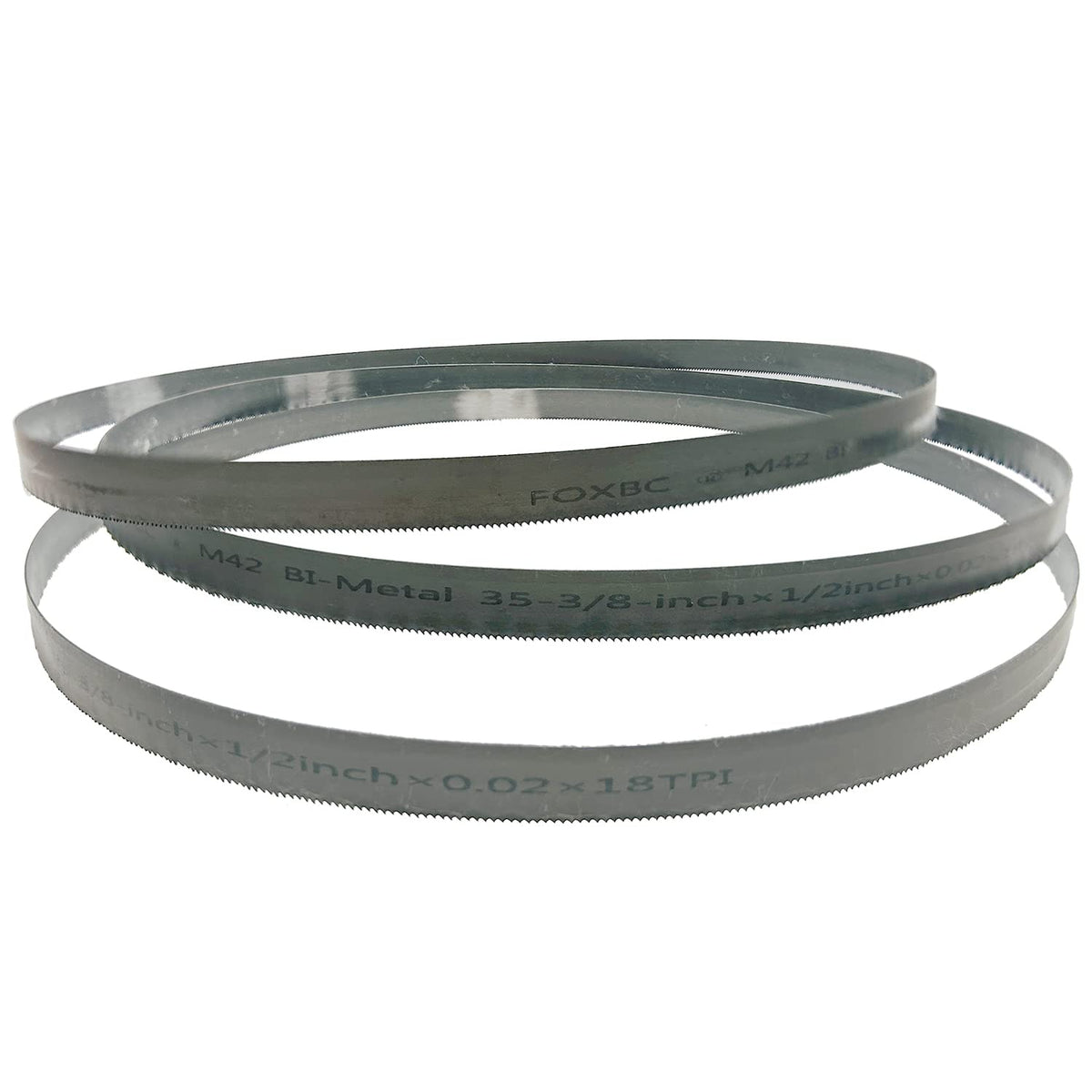 DEKOLY 35-3/8 Inch Band Saw Blade 8/12 TPI for Milwaukee 48-39-0529 Portable Band Saw Blade, 35-3/8" x 1/2" x .020", 3-Pack