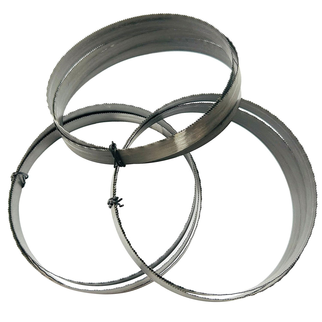 DEKOLY 44-7/8 Inch Band Saw Blades 8/10 TPI, Replacement for Milwaukee 48-39-0601, DeWalt Portable Band Saw Blades, 44-7/8" x 1/2" x .020" 3-Pack