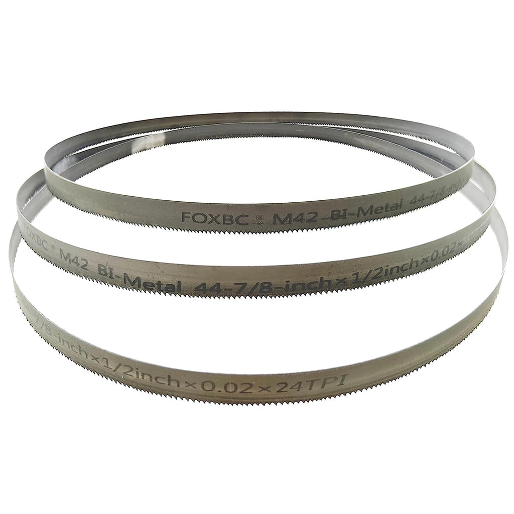 DEKOLY 44-7/8-inch Band Saw Blades 24 TPI, 44-7/8" x 1/2" x .020", Replacement for DeWalt DW3984, Milwaukee 48-39-0531 Portable Band Saw, 3-Pack