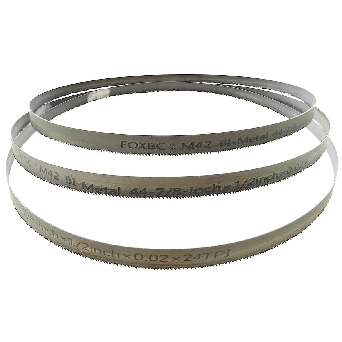 DEKOLY 44-7/8-inch Band Saw Blades 24 TPI, 44-7/8" x 1/2" x .020", Replacement for DeWalt DW3984, Milwaukee 48-39-0531 Portable Band Saw, 3-Pack