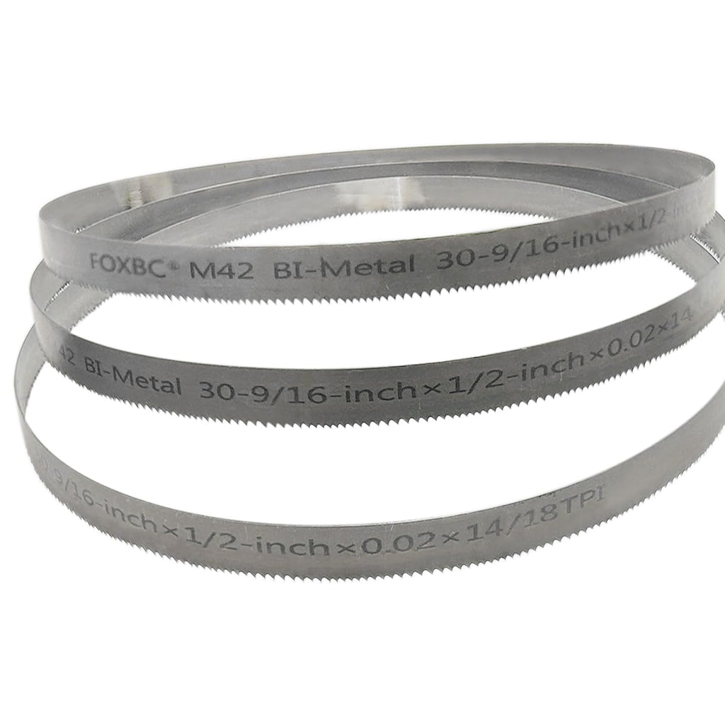 DEKOLY 30-9/16 inch Band Saw Blades 14/18 TPI, 30-9/16" x 1/2" x .020", Replacement for Milwaukee Metal Band Saw, 3-Pack