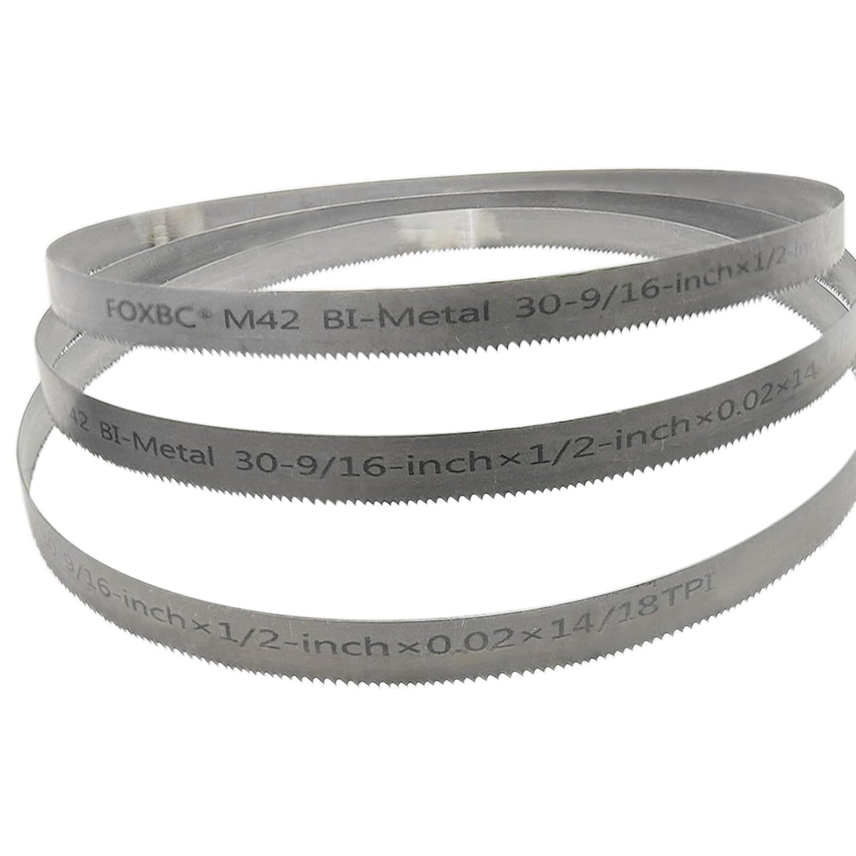 DEKOLY 30-9/16 inch Band Saw Blades 14/18 TPI, 30-9/16" x 1/2" x .020", Replacement for Milwaukee Metal Band Saw, 3-Pack