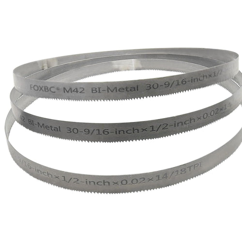 DEKOLY 30-9/16 inch Band Saw Blades 14/18 TPI, 30-9/16" x 1/2" x .020", Replacement for Milwaukee Metal Band Saw, 3-Pack