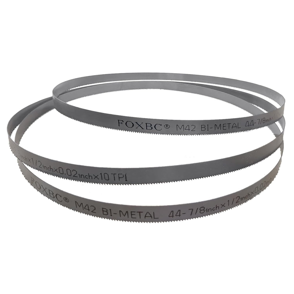 DEKOLY 44-7/8-inch Band Saw Blades 10 TPI, Replacement for Milwaukee 48-39-0501, DeWalt Portable Band Saw, 44-7/8" x 1/2" x .020", 3-Pack