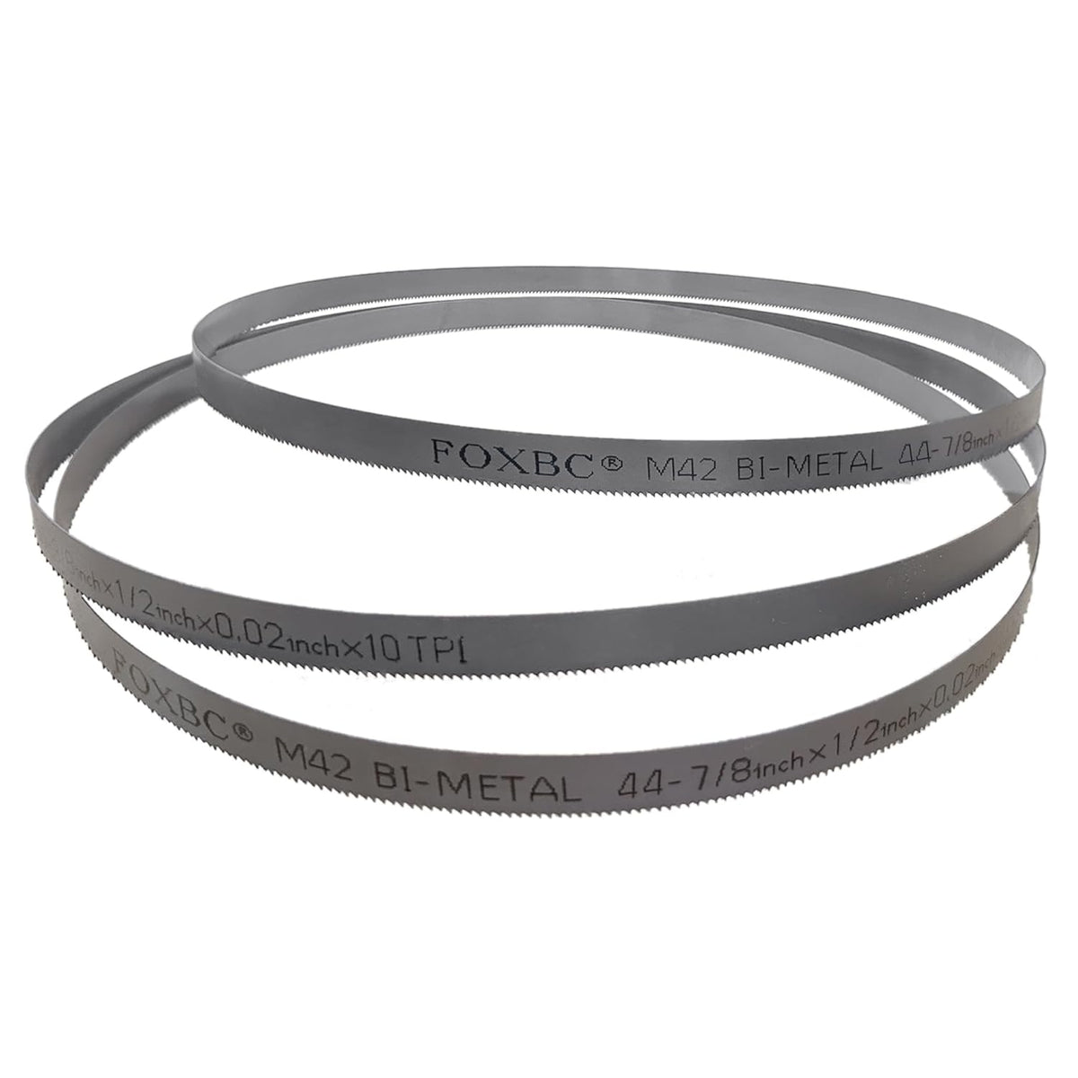 DEKOLY 44-7/8-inch Band Saw Blades 10 TPI, Replacement for Milwaukee 48-39-0501, DeWalt Portable Band Saw, 44-7/8" x 1/2" x .020", 3-Pack