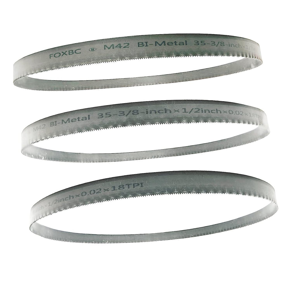 DEKOLY 35-3/8 Inch Band Saw Blade 10/14 TPI for Milwaukee Portable Band Saw Blade, 35-3/8" x 1/2" x .020" 10/14 TPI, 3-Pack