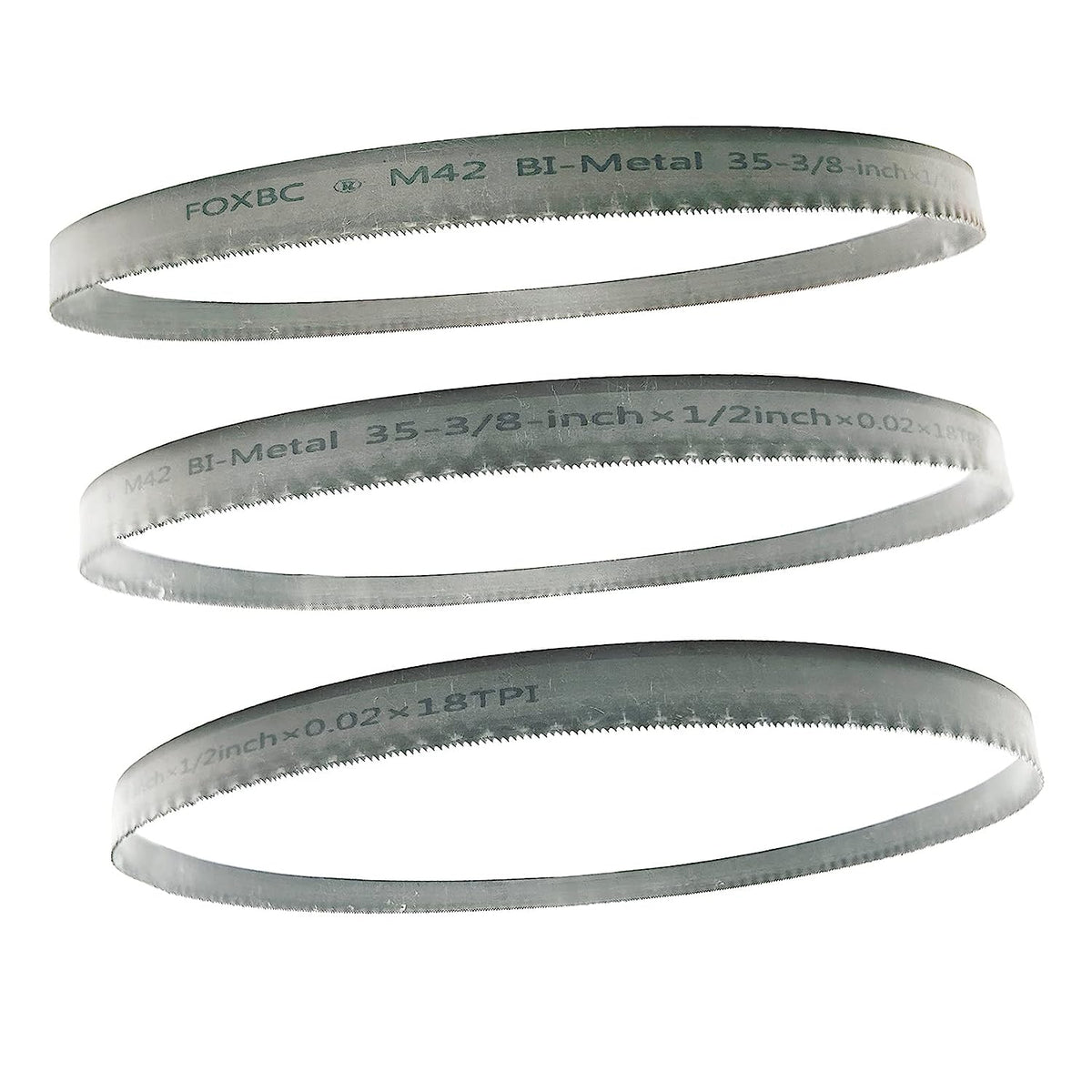 DEKOLY 35-3/8 Inch Band Saw Blade 10/14 TPI for Milwaukee Portable Band Saw Blade, 35-3/8" x 1/2" x .020" 10/14 TPI, 3-Pack