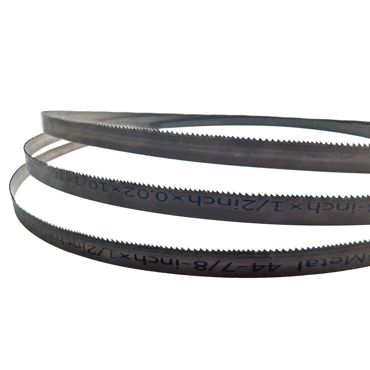 DEKOLY 44-7/8-inch Band Saw Blade 10/14 TPI for DeWalt DCS374B DWM120K, Wen 94396 Portable Band Saw, 44-7/8" x 1/2" x .020", 10/14 TPI, 3-Pack