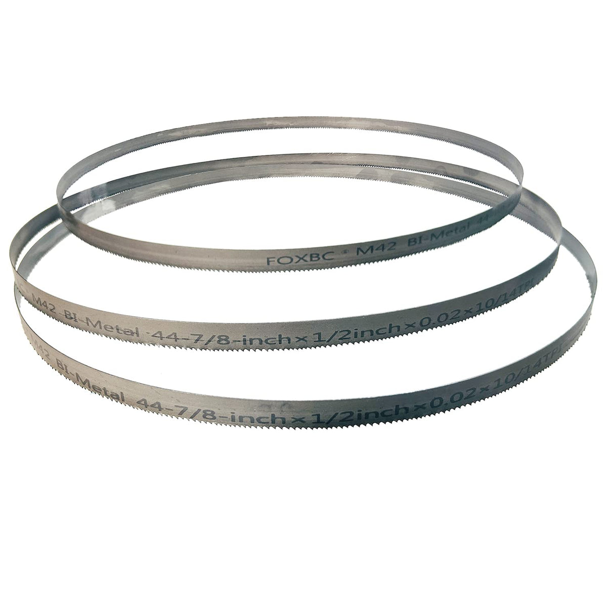 DEKOLY 44-7/8-inch Band Saw Blade 10/14 TPI for DeWalt DCS374B DWM120K, Wen 94396 Portable Band Saw, 44-7/8" x 1/2" x .020", 10/14 TPI, 3-Pack
