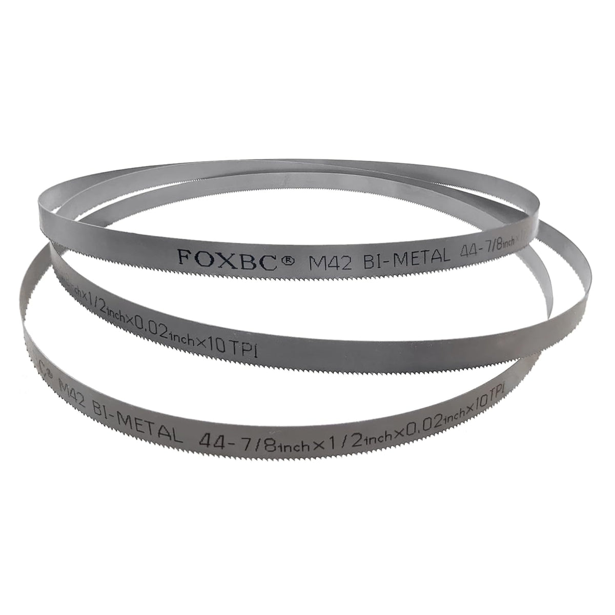 DEKOLY 44-7/8-inch Band Saw Blades 10 TPI, Replacement for Milwaukee 48-39-0501, DeWalt Portable Band Saw, 44-7/8" x 1/2" x .020", 3-Pack