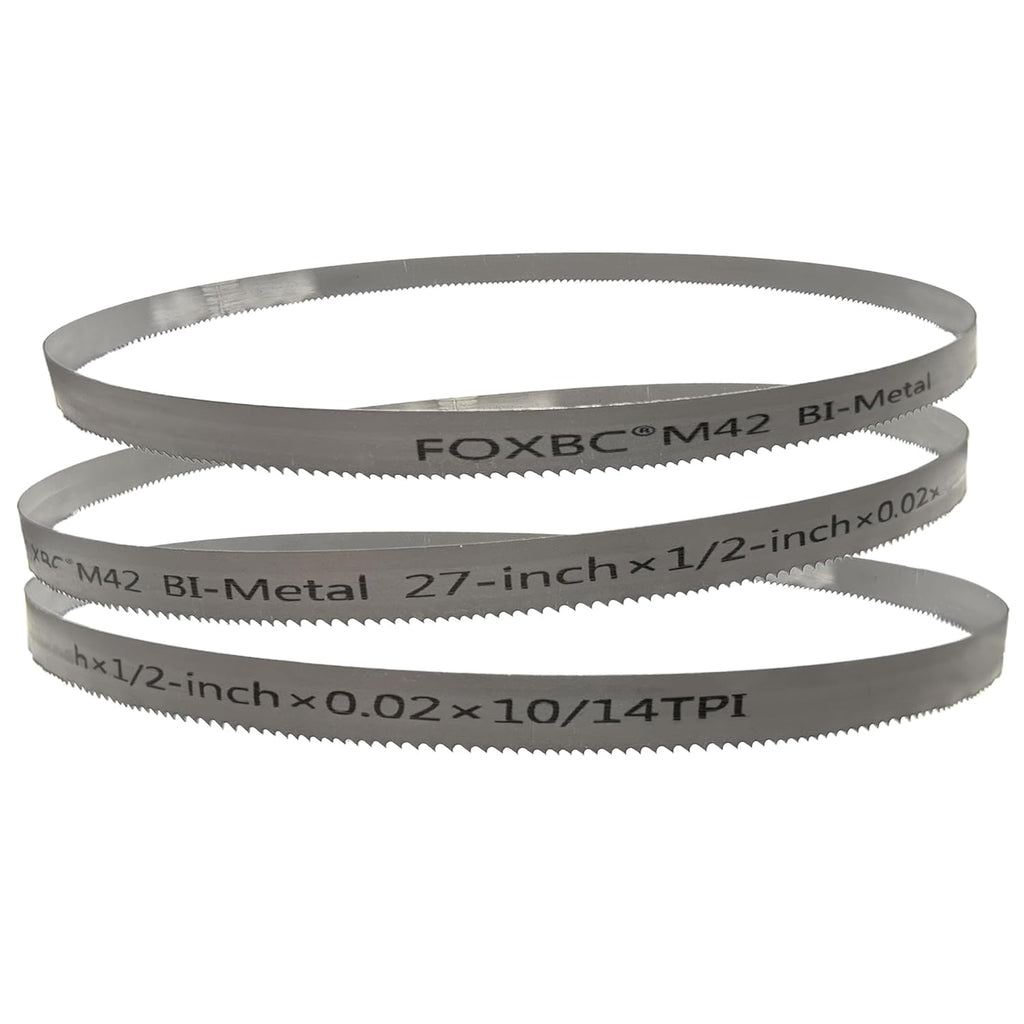 DEKOLY 27 Inch Band Saw Blades 10/14 TPI for DeWalt DCS377, Milwaukee Portable Band Saw Blade - 3 Pack