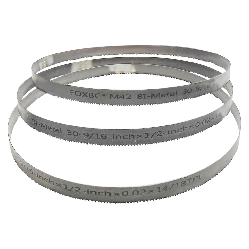 DEKOLY 30-9/16 inch Band Saw Blades 14/18 TPI, 30-9/16" x 1/2" x .020", Replacement for Milwaukee Metal Band Saw, 3-Pack
