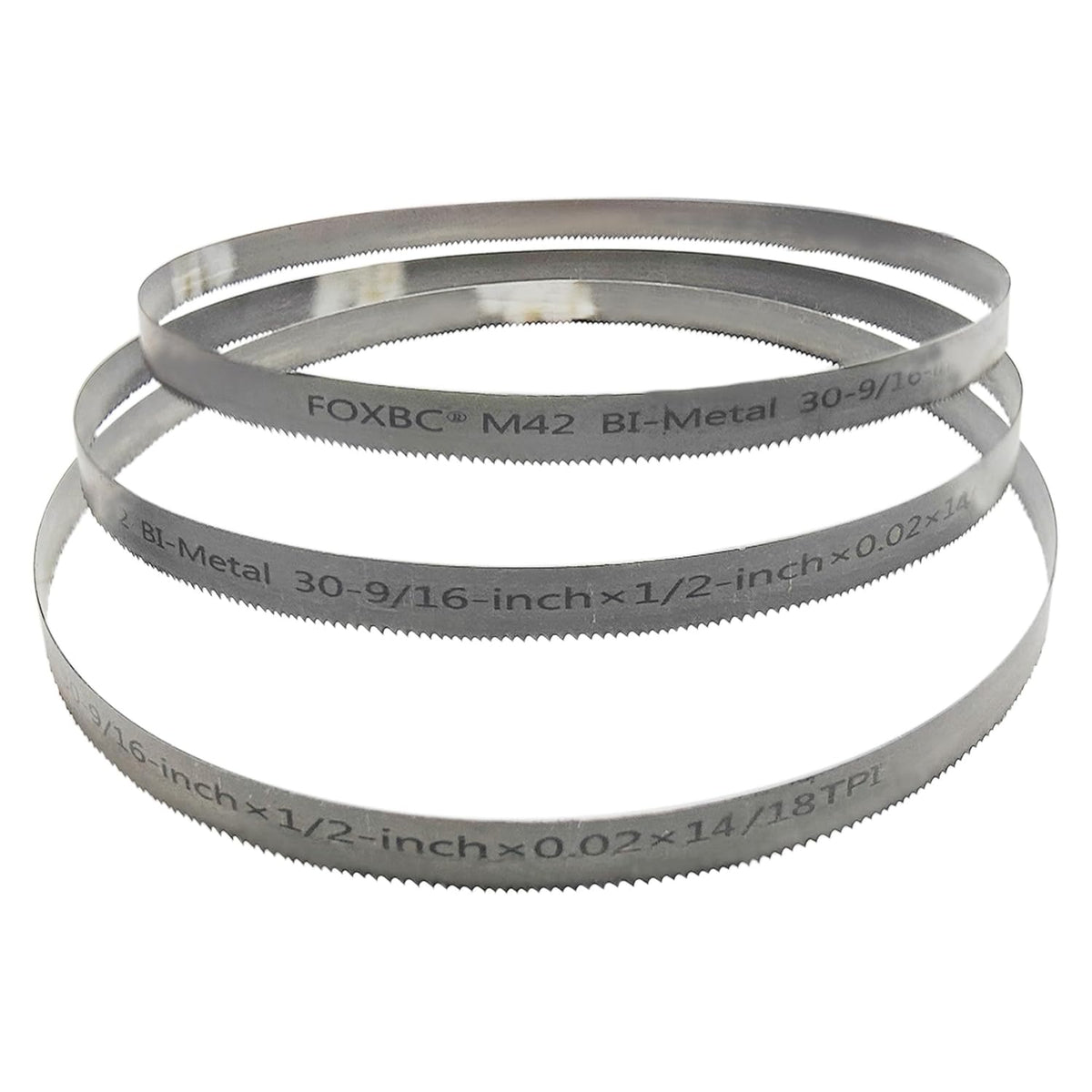 DEKOLY 30-9/16 inch Band Saw Blades 14/18 TPI, 30-9/16" x 1/2" x .020", Replacement for Milwaukee Metal Band Saw, 3-Pack