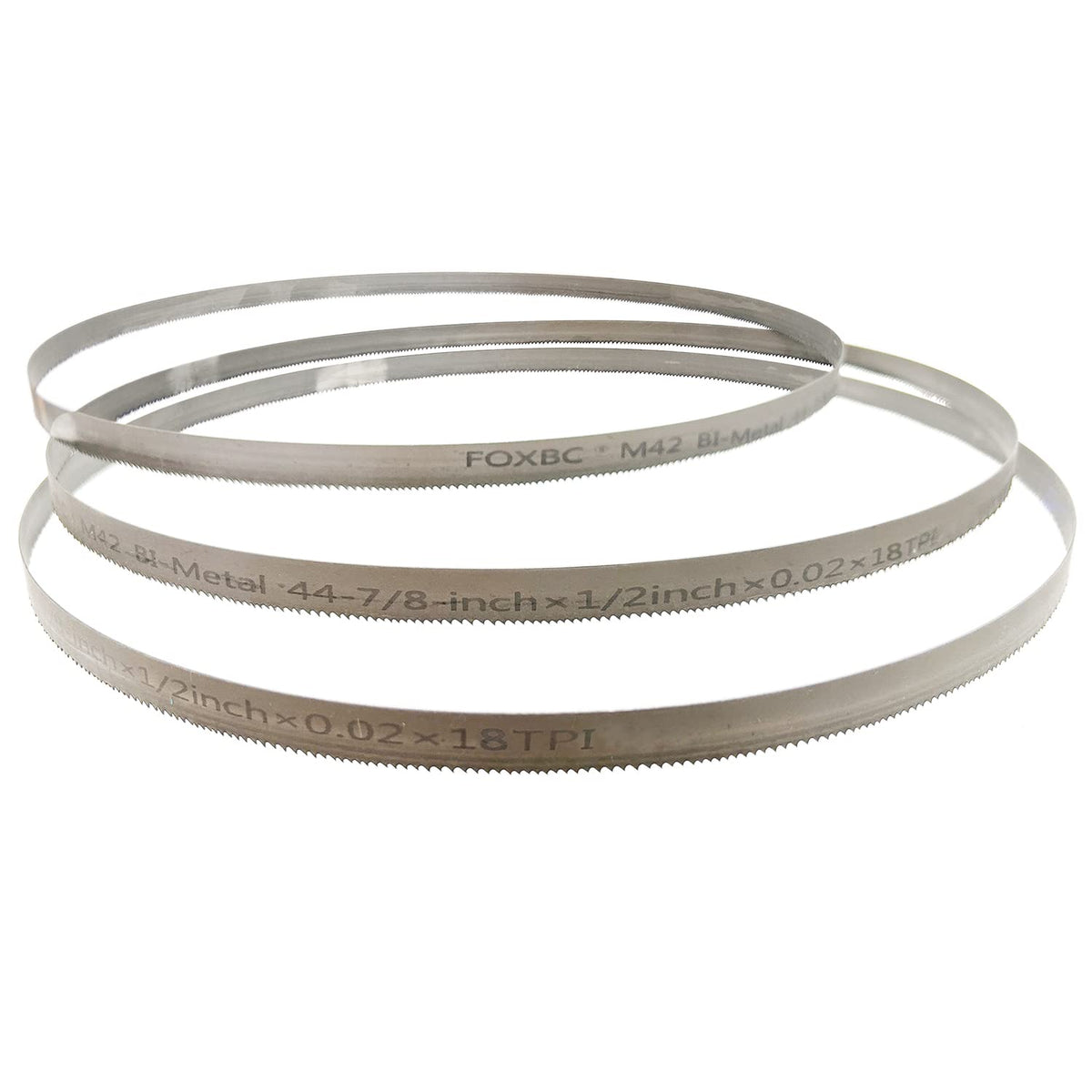 DEKOLY 44-7/8-inch Band Saw Blades, 44-7/8" x 1/2" x .020" 18 TPI, Replacement for DeWalt DW3983 DCS374B, Milwaukee 48-39-0521 Portable Band Saw Blades, 3-Pack