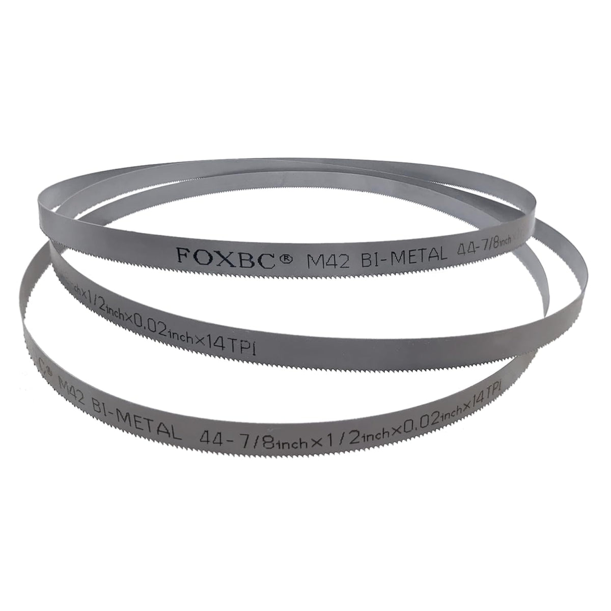 DEKOLY 44-7/8-inch Band Saw Blades 14 TPI, Replacement for Milwaukee 48-39-0511, DeWalt DW3982 Portable Band Saw, 44-7/8" x 1/2" x .020", 3-Pack